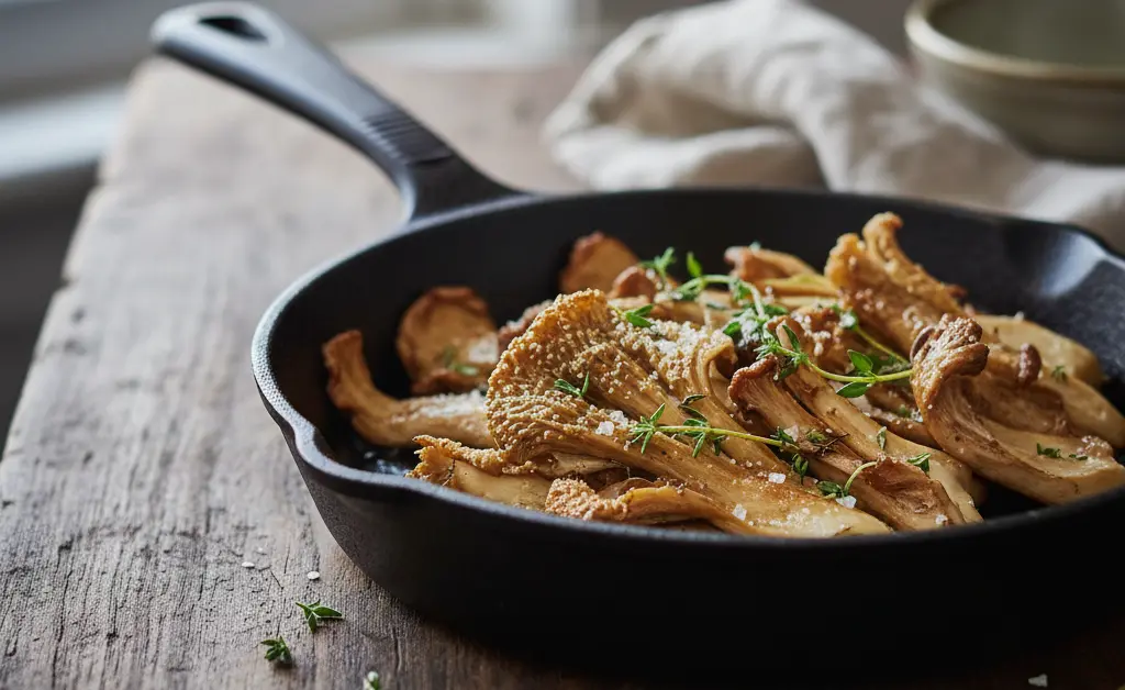 A perfectly roasted dish demonstrates the delicious results of understanding how long to cook maitake mushroom for crispy edges.