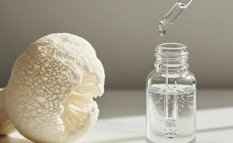 A clear visual comparison illustrating the essential differences between tremella mushroom vs hyaluronic acid for skincare.